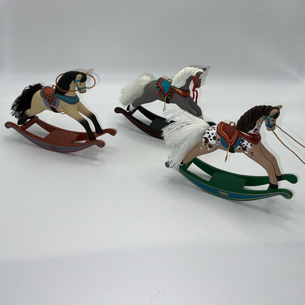 Hallmark Vintage Rocking Horse Trio Christmas Ornament - Picture 3 of 4